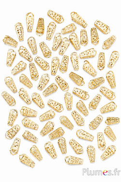 Cappucci terminali - 1.5 cm x 1 cm - dorato